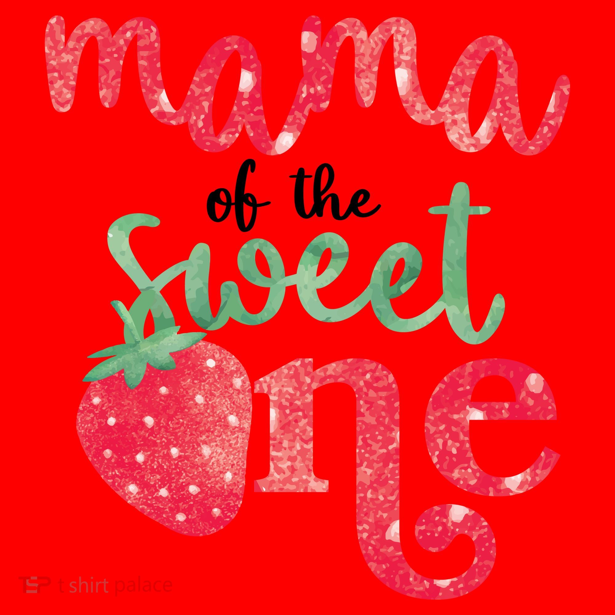 Cute Strawberry Mama Of The Sweet One Santa Hat