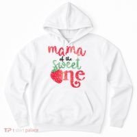 Cute Strawberry Mama Of The Sweet One Hoodie thumb 0