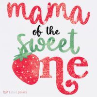Cute Strawberry Mama Of The Sweet One Sweatshirt thumb 3