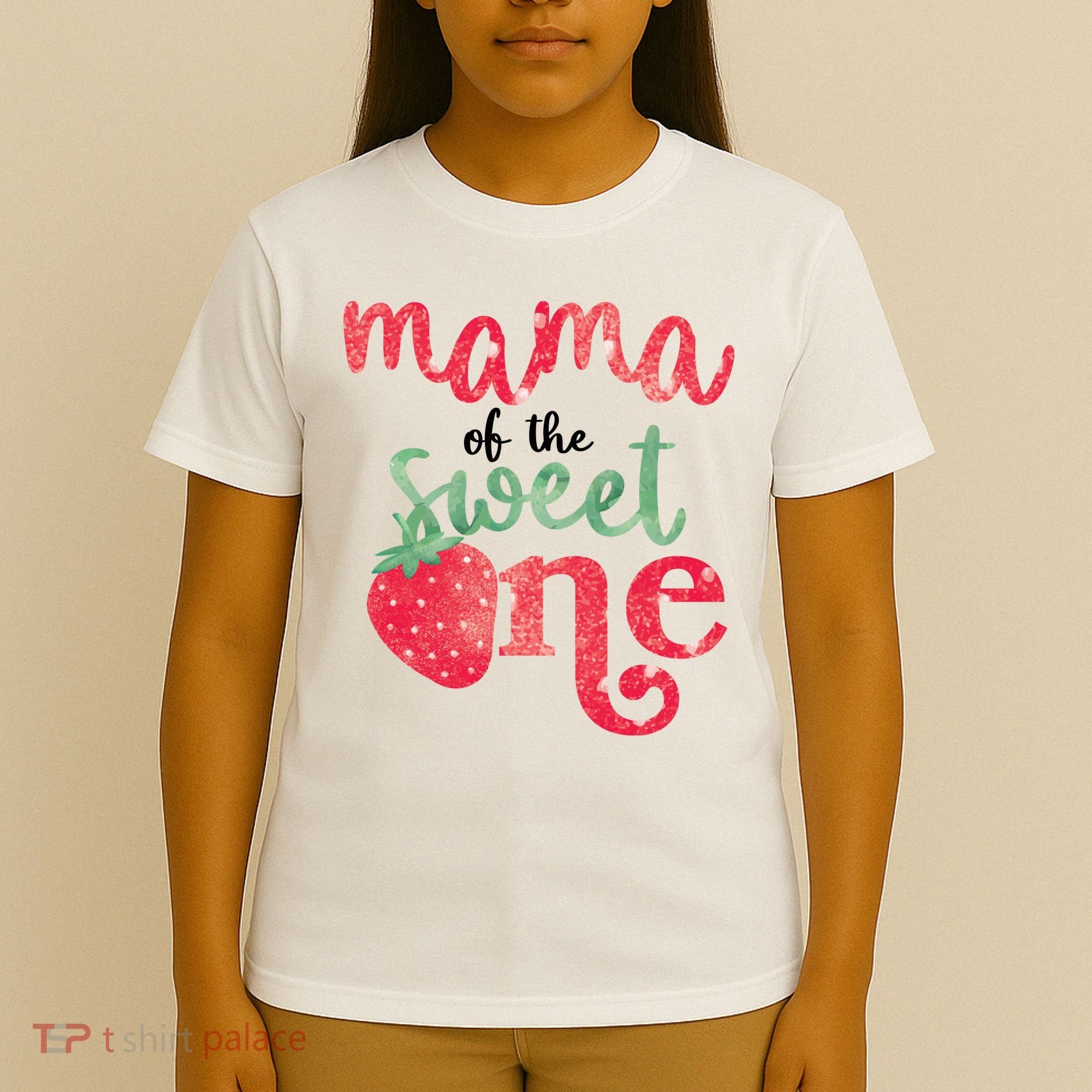 Cute Strawberry Mama Of The Sweet One T-Shirt