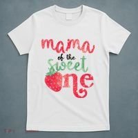 Cute Strawberry Mama Of The Sweet One T-Shirt thumb 5