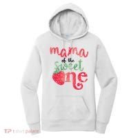 Cute Strawberry Mama Of The Sweet One Women's Hoodie thumb 0