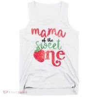 Cute Strawberry Mama Of The Sweet One Tank Top thumb 0