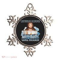 Catholic School Made Me A Girl Kisser Jesus Christian Quote Ornament thumb 0