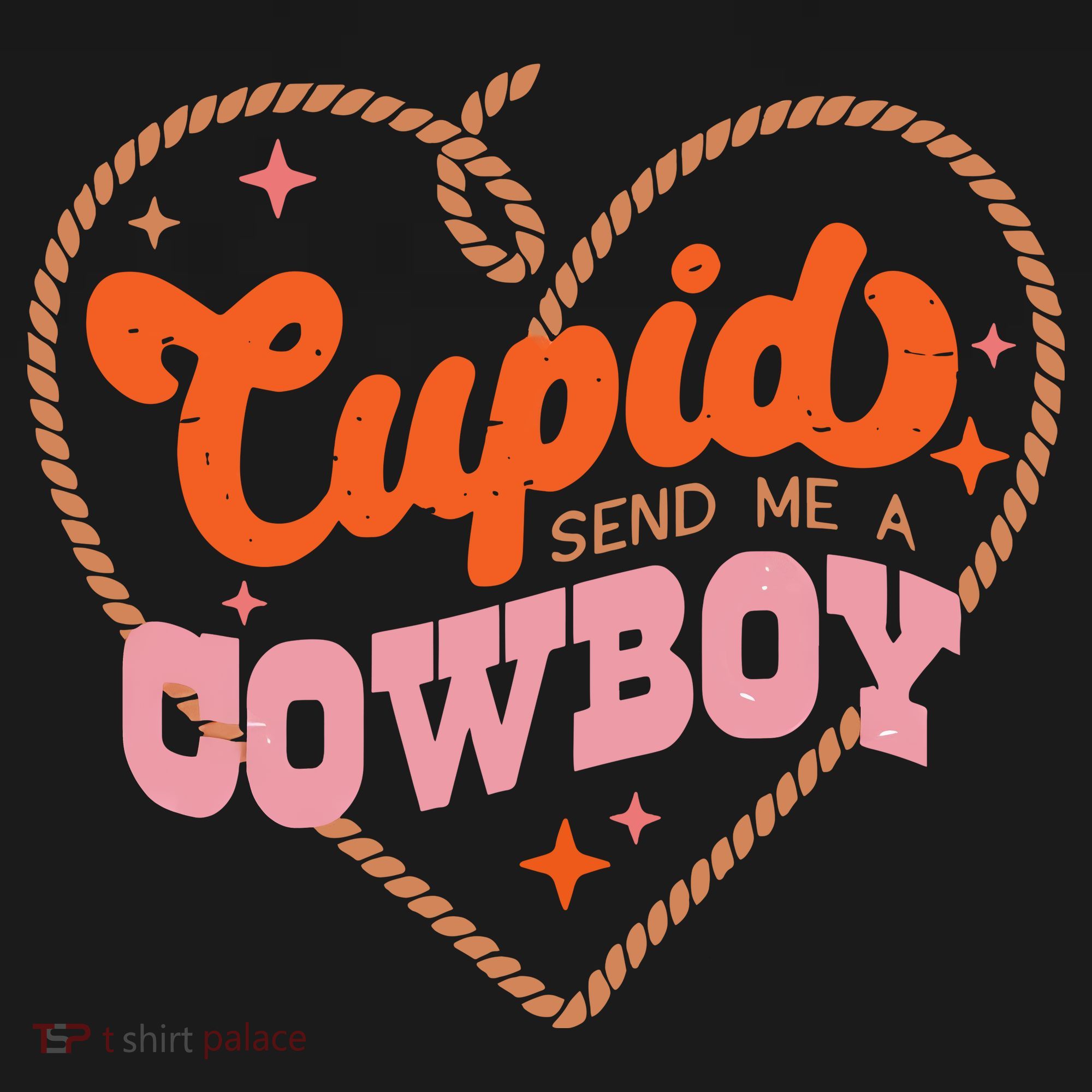 Cupid Sends Me A Cowboy Valentine's Day Apron