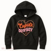 Cupid Sends Me A Cowboy Valentine's Day Kids Hoodie thumb 0
