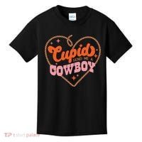 Cupid Sends Me A Cowboy Valentine's Day Kids T-Shirt thumb 0
