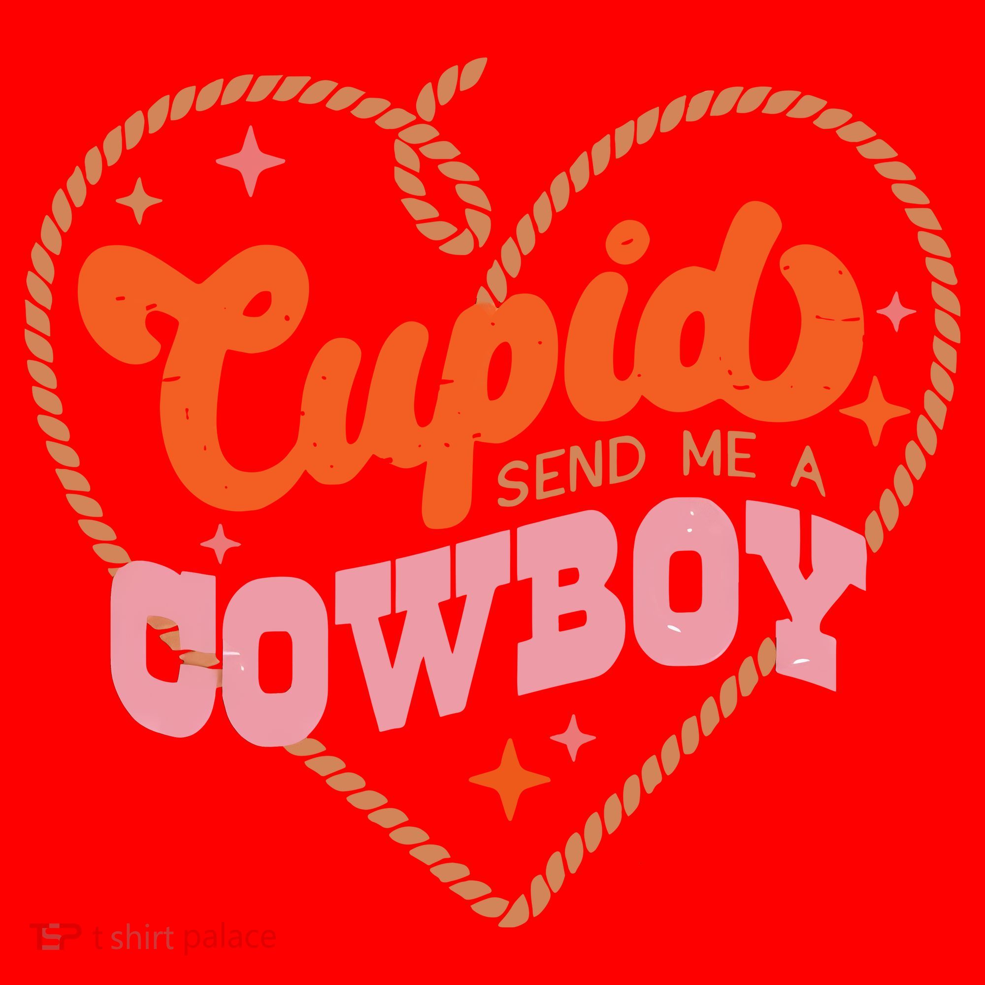 Cupid Sends Me A Cowboy Valentine's Day Santa Hat
