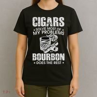 Cigars Solve Most Of My Problems Bourbon Does The Rest T-Shirt thumb 4