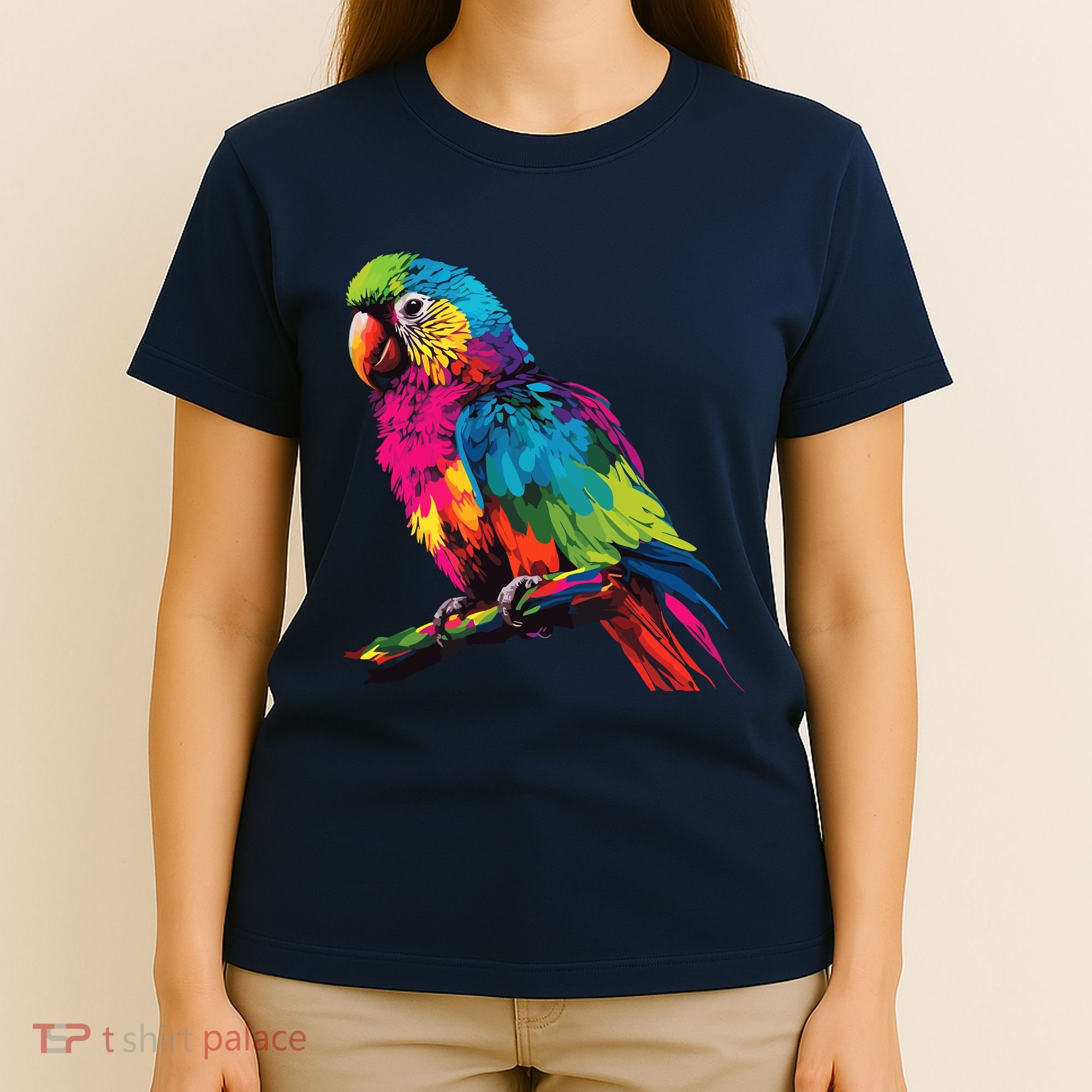Colorful Scarlet Macaw Parrot Bird For Lover Birdwatching T-Shirt