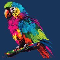 Colorful Scarlet Macaw Parrot Bird For Lover Birdwatching T-Shirt thumb 7