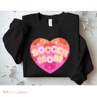 Cute Soccer Mom Soccer Ball Heart Sweatshirt thumb 2