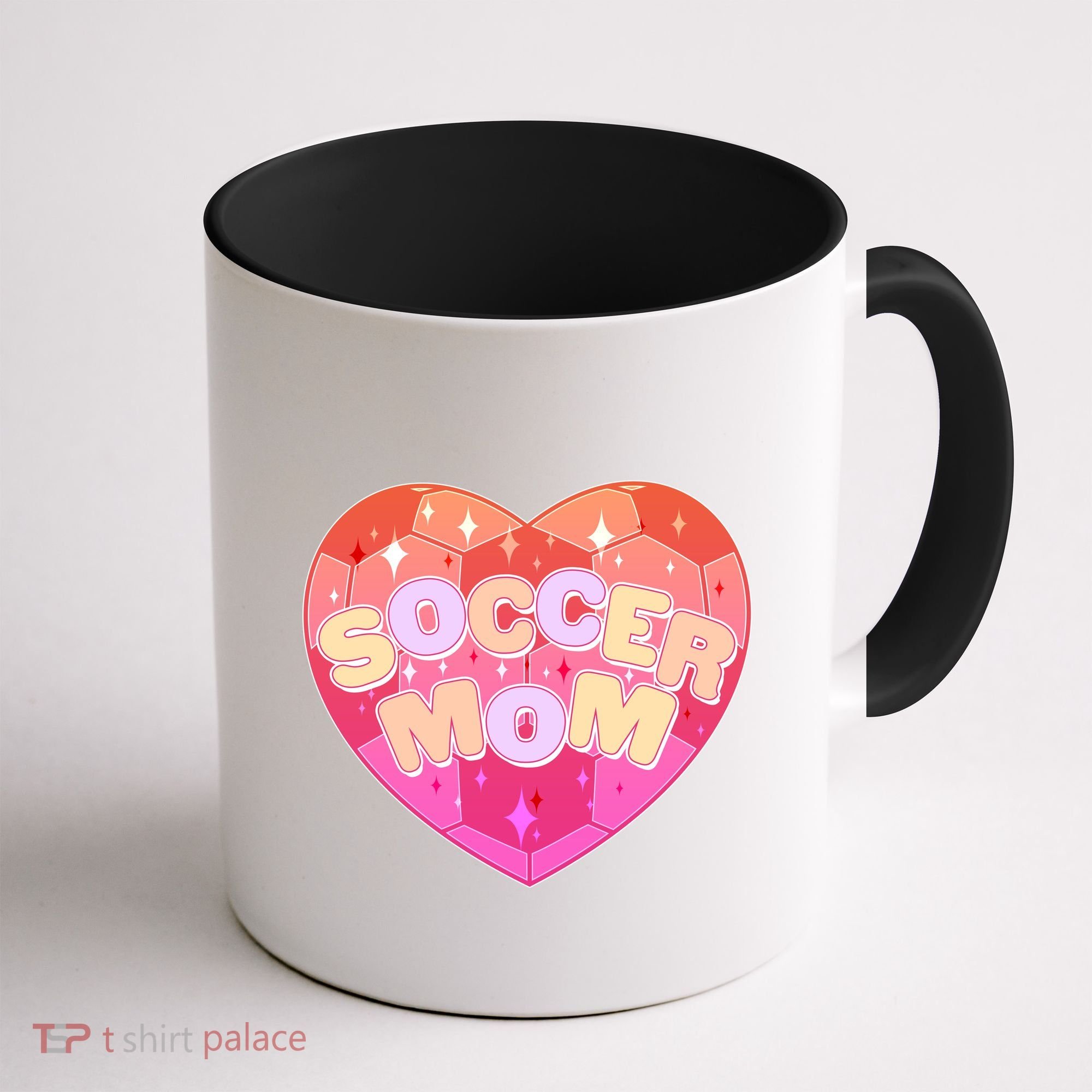 Cute Soccer Mom Soccer Ball Heart Coffee Mug