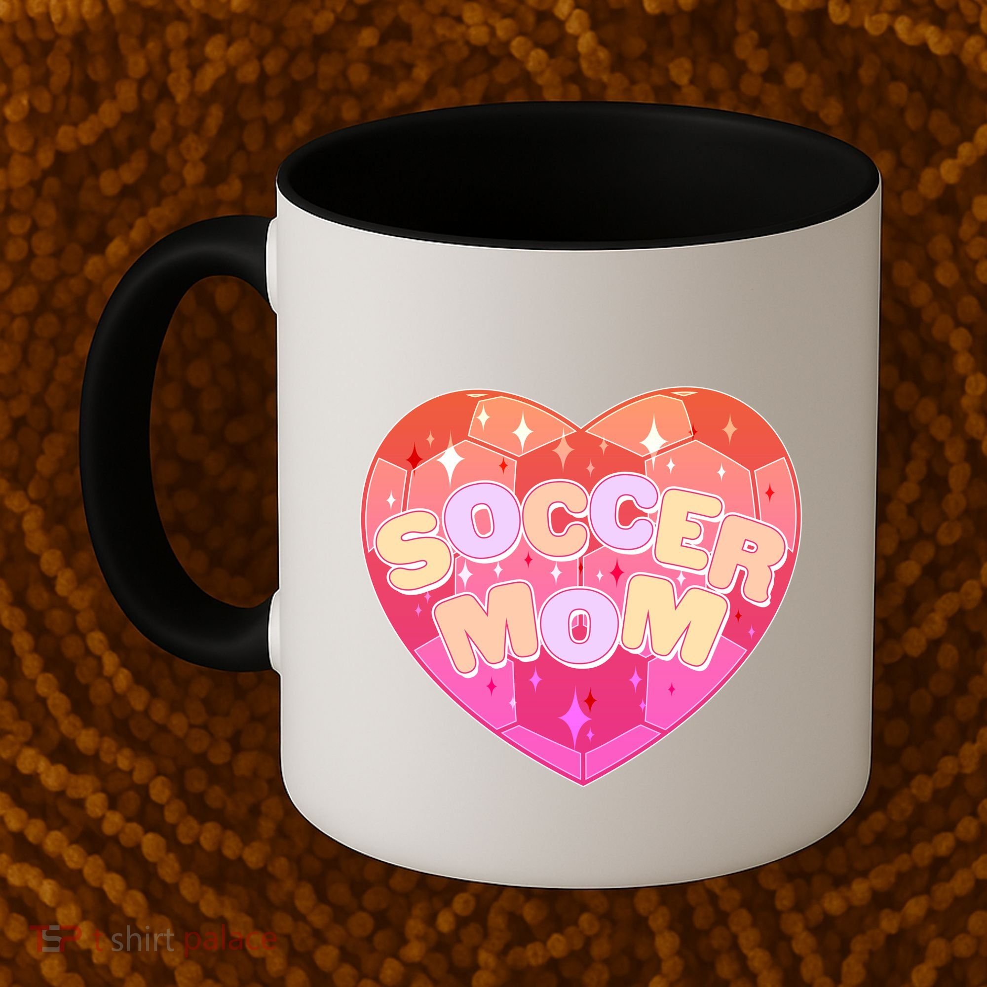 Cute Soccer Mom Soccer Ball Heart Coffee Mug