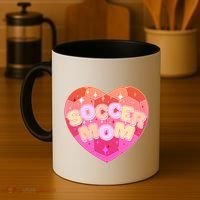 Cute Soccer Mom Soccer Ball Heart Coffee Mug thumb 4