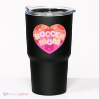 Cute Soccer Mom Soccer Ball Heart Tumbler thumb 0
