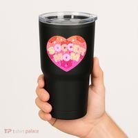 Cute Soccer Mom Soccer Ball Heart Tumbler thumb 2