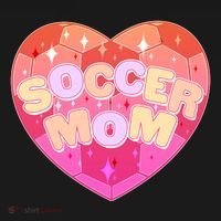Cute Soccer Mom Soccer Ball Heart Ornament thumb 1