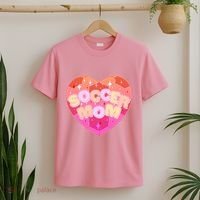 Cute Soccer Mom Soccer Ball Heart T-Shirt thumb 2