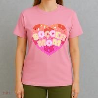 Cute Soccer Mom Soccer Ball Heart T-Shirt thumb 4