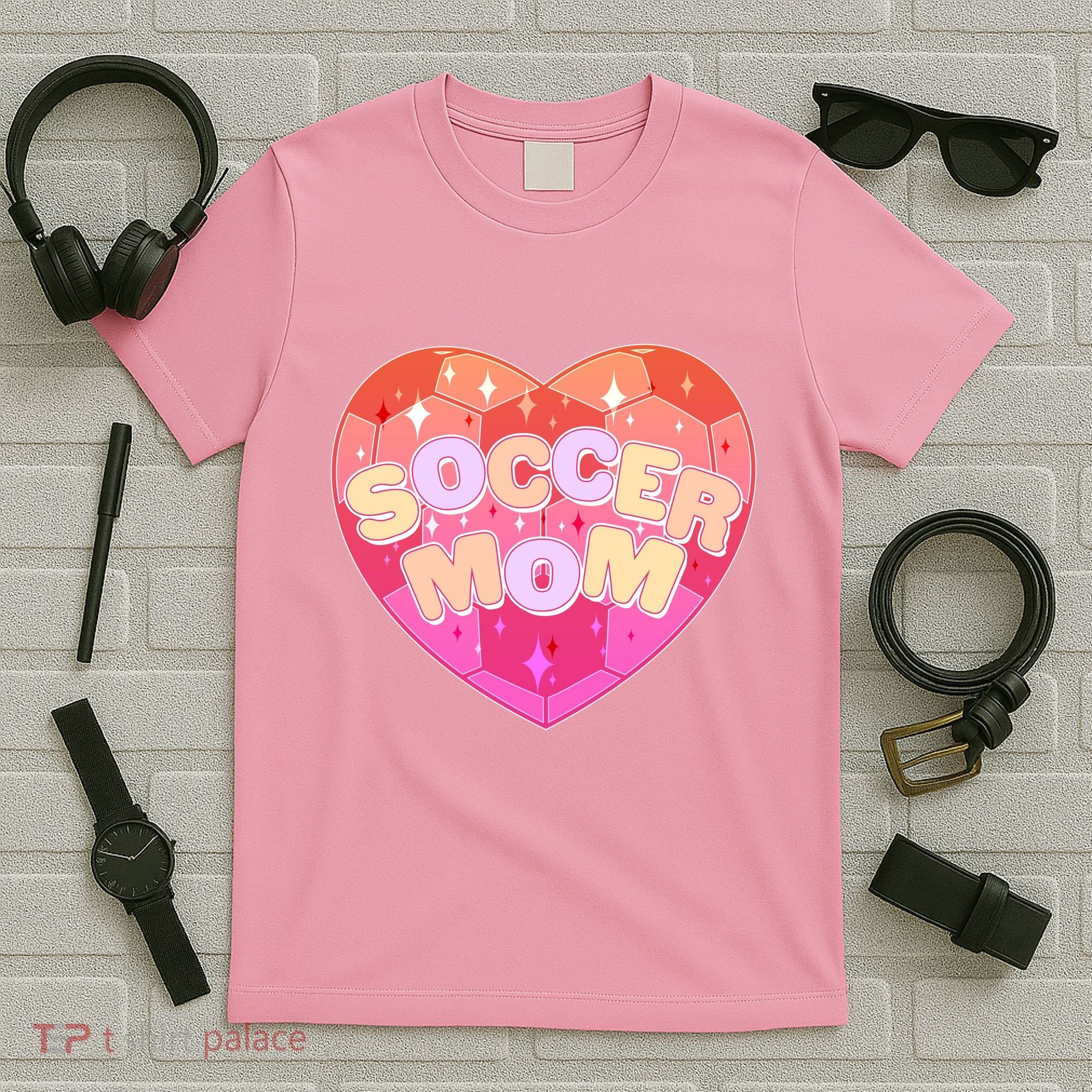 Cute Soccer Mom Soccer Ball Heart T-Shirt
