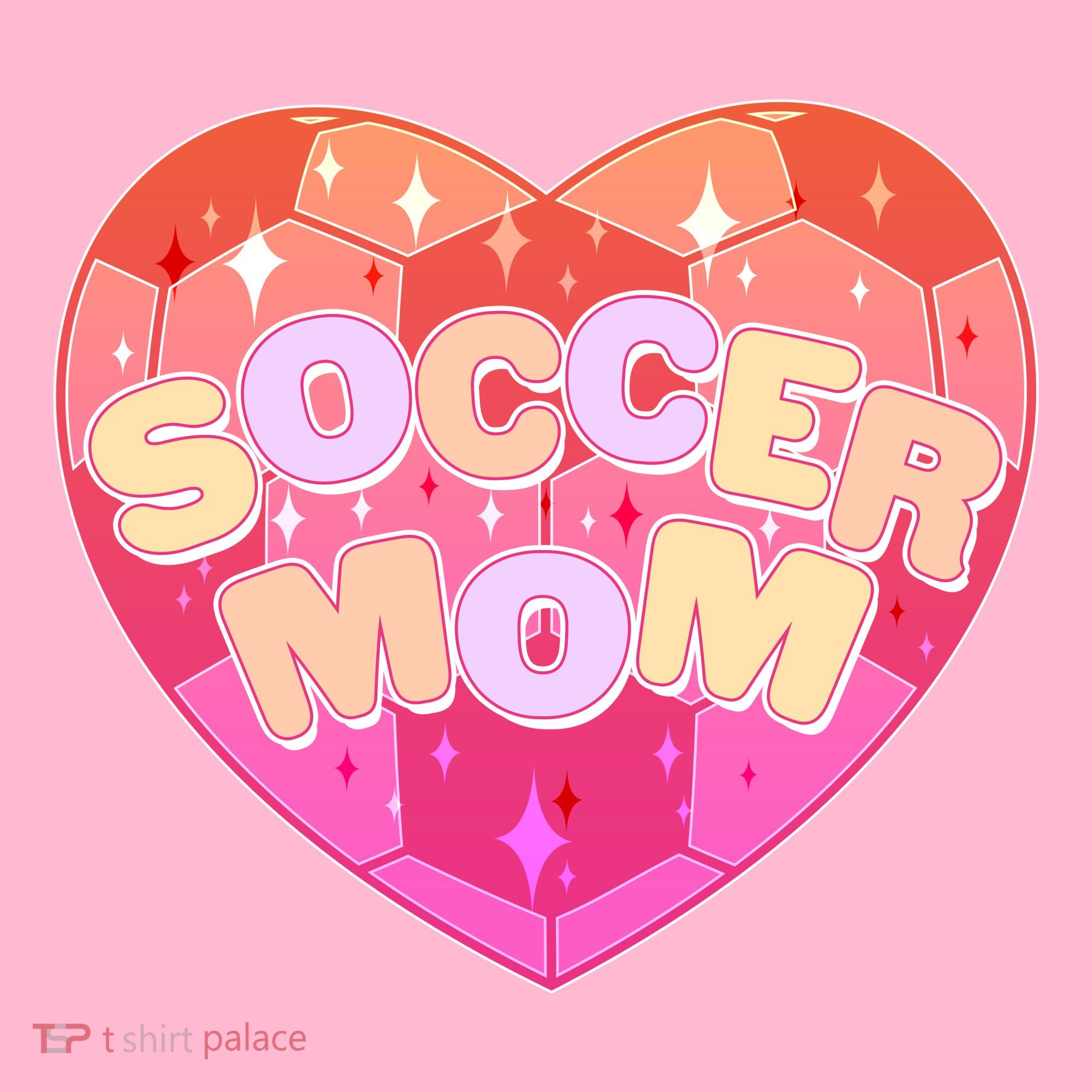 Cute Soccer Mom Soccer Ball Heart T-Shirt