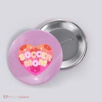 Cute Soccer Mom Soccer Ball Heart Button thumb 0
