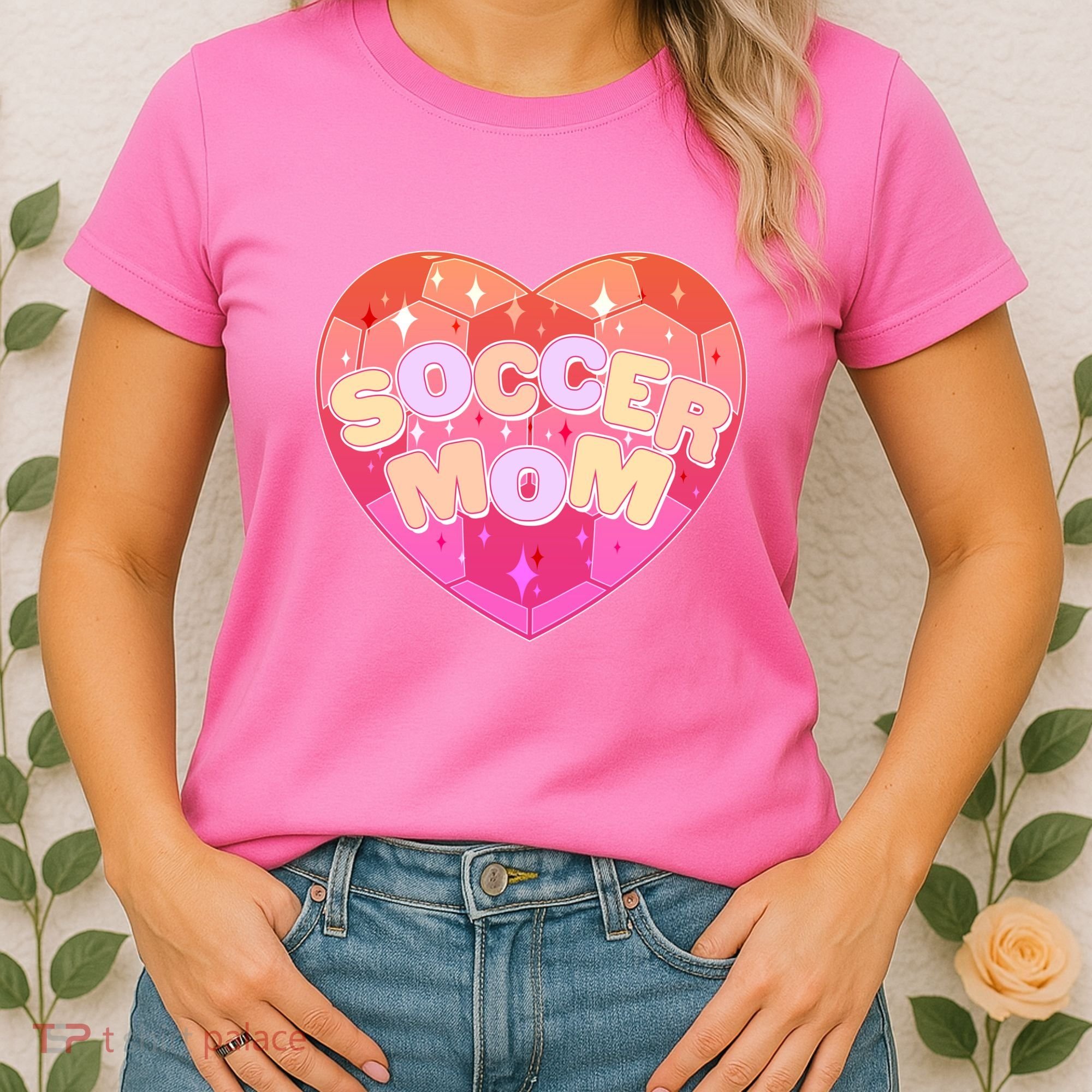 Cute Soccer Mom Soccer Ball Heart Women's T-Shirt