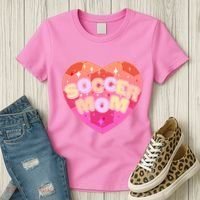 Cute Soccer Mom Soccer Ball Heart Women's T-Shirt thumb 3