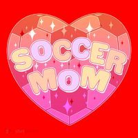 Cute Soccer Mom Soccer Ball Heart Santa Hat thumb 1