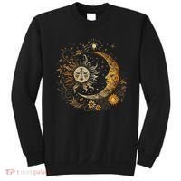 Celestial Sun Moon Flower Astrology Moon Phases Sweatshirt thumb 0