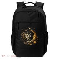 Celestial Sun Moon Flower Astrology Moon Phases Backpack thumb 0