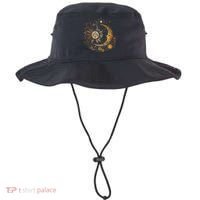 Celestial Sun Moon Flower Astrology Moon Phases Bucket Hat thumb 0