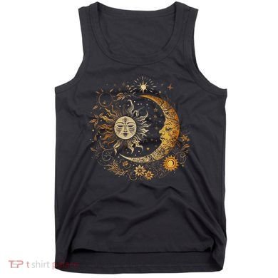 Celestial Sun Moon Flower Astrology Moon Phases Tank Top
