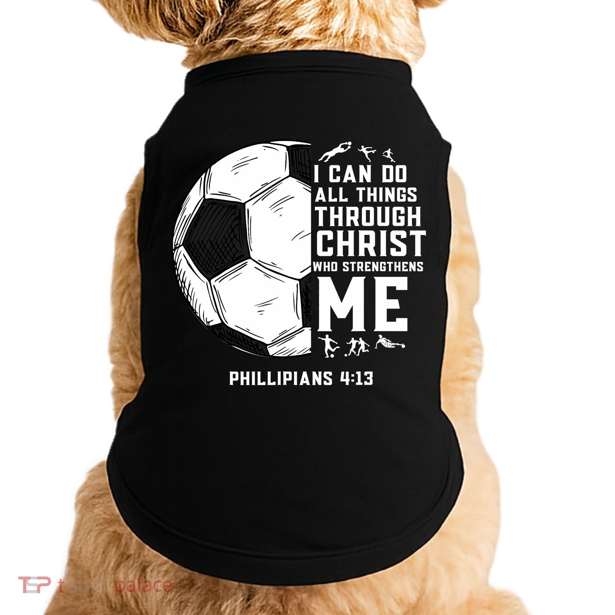 Christian Soccer Men Boys Religious Doggie Tank