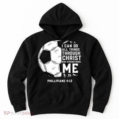 Christian Soccer Men Boys Religious Hoodie