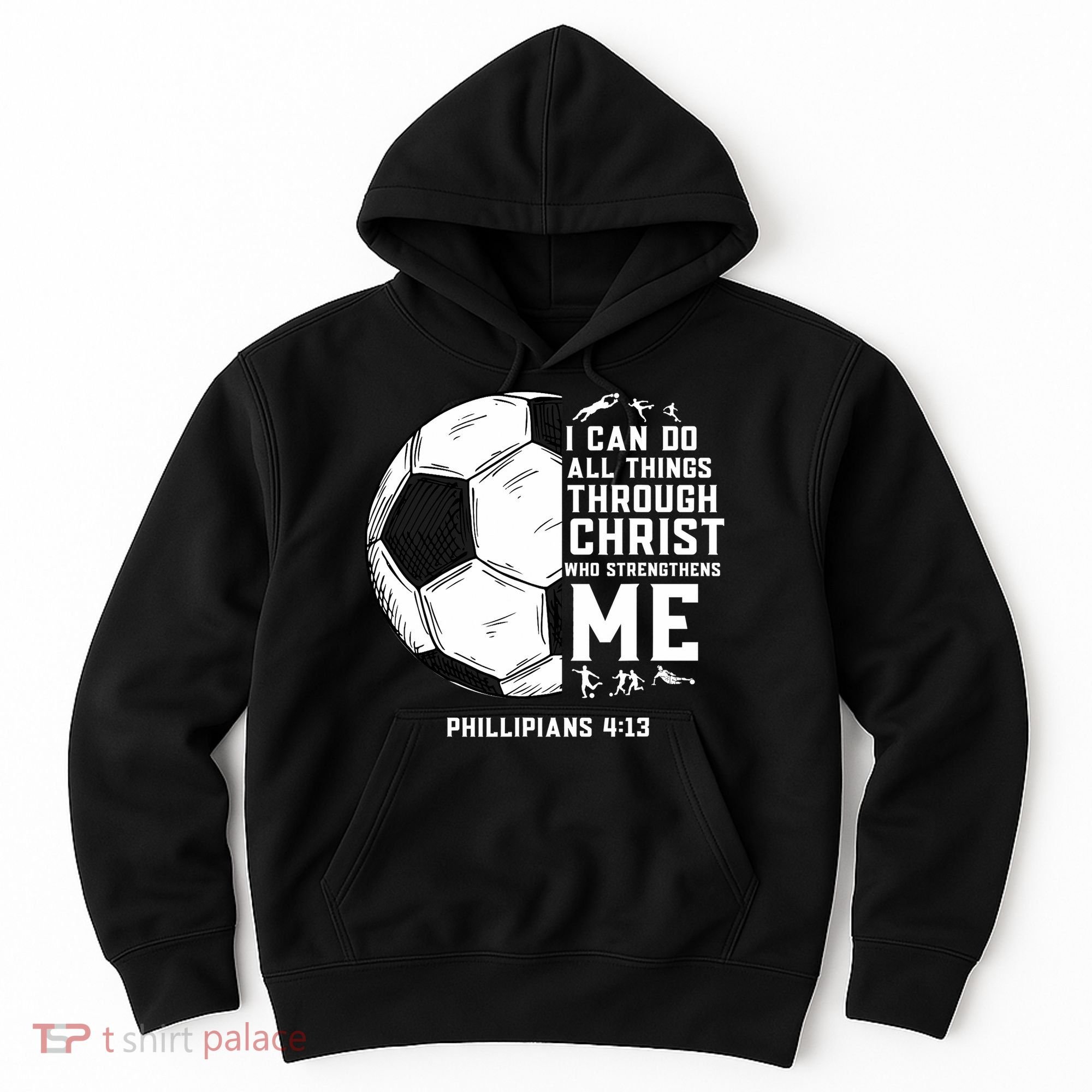 Christian Soccer Men Boys Religious Hoodie