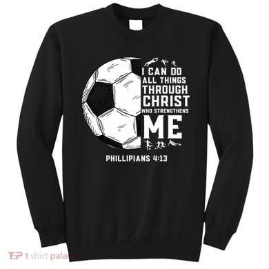Christian Soccer Men Boys Religious Sweatshirt