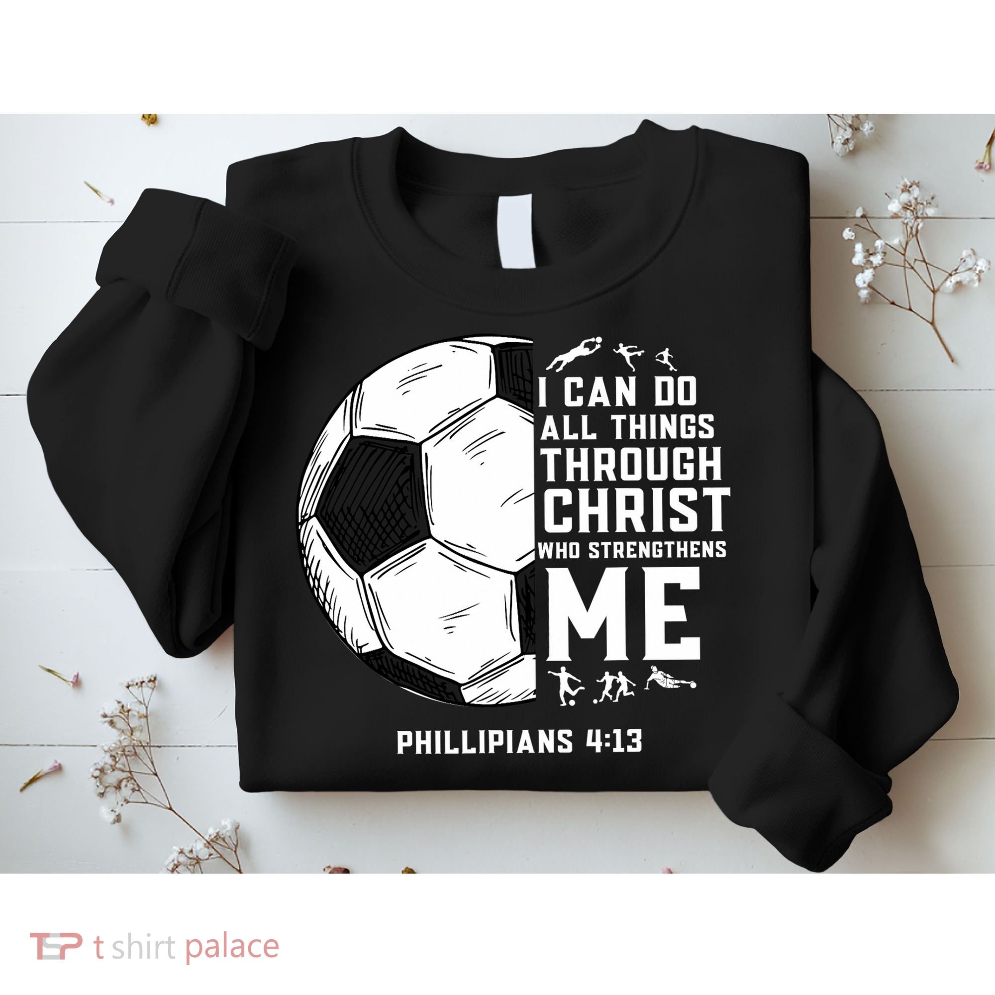 Christian Soccer Men Boys Religious Sweatshirt