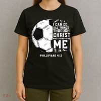 Christian Soccer Men Boys Religious T-Shirt thumb 4