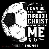 Christian Soccer Men Boys Religious Button thumb 1