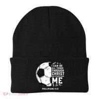 Christian Soccer Men Boys Religious Beanie thumb 0