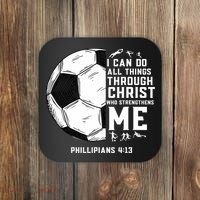 Christian Soccer Men Boys Religious Coaster thumb 0
