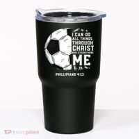 Christian Soccer Men Boys Religious Tumbler thumb 0