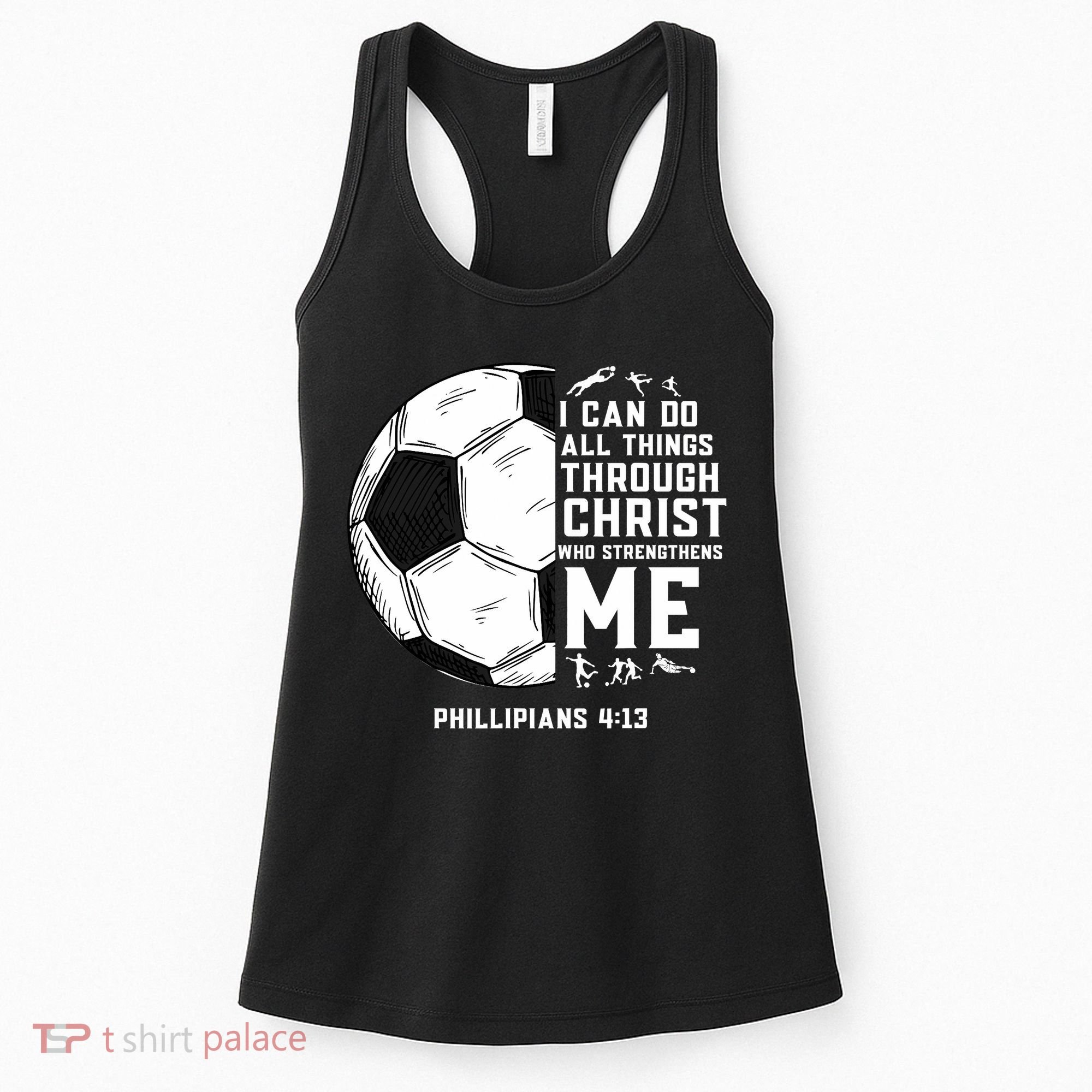 Christian Soccer Men Boys Religious Women's Tank Top