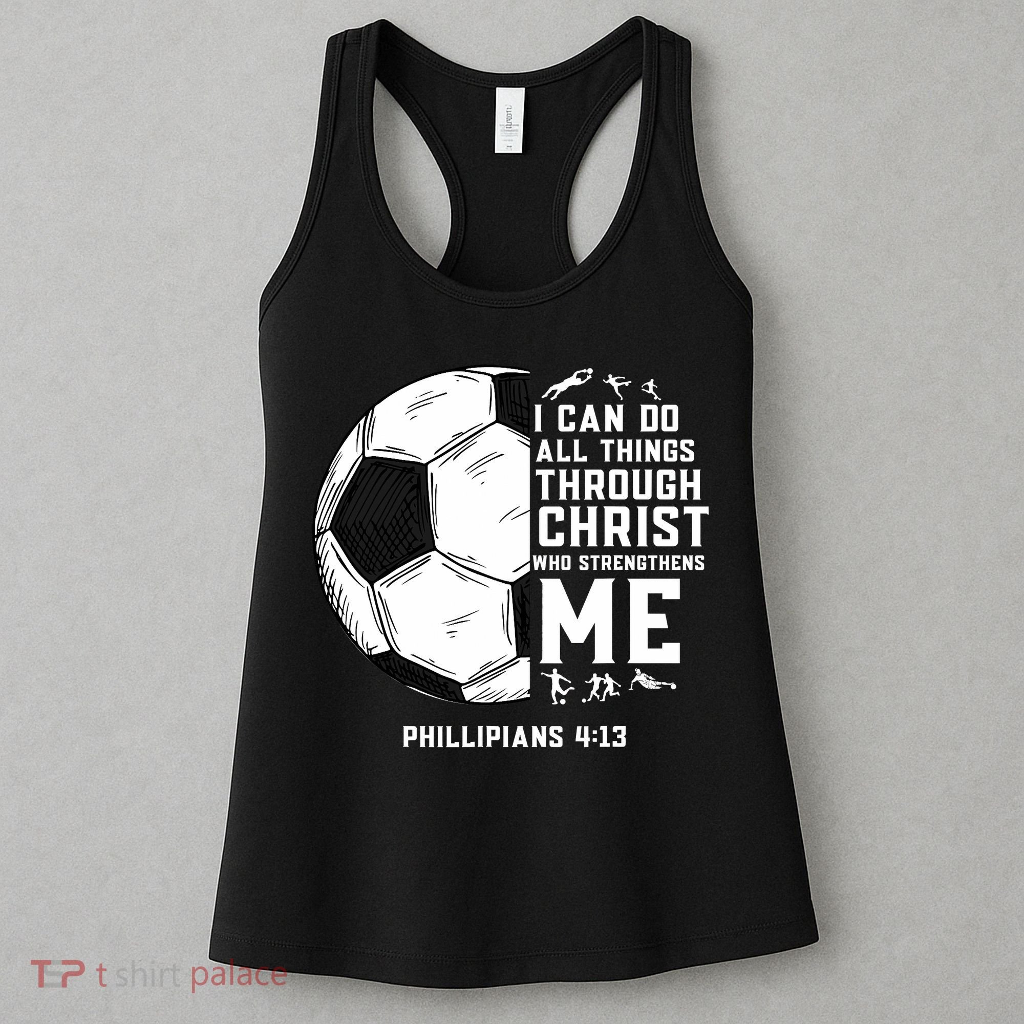 Christian Soccer Men Boys Religious Women's Tank Top