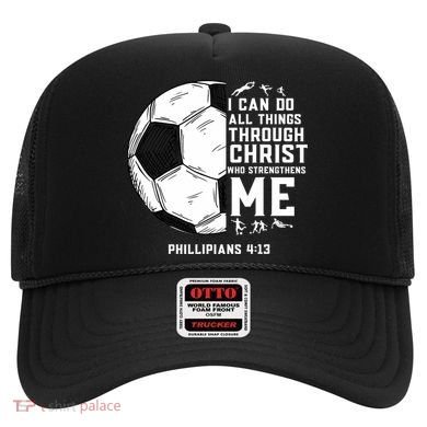 Christian Soccer Men Boys Religious Hat