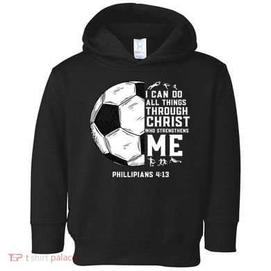 Christian Soccer Men Boys Religious Toddler Hoodie