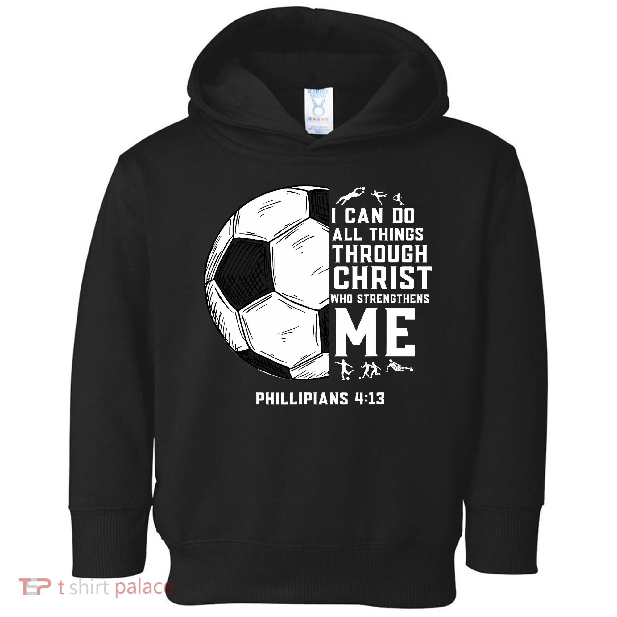 Christian Soccer Men Boys Religious Toddler Hoodie