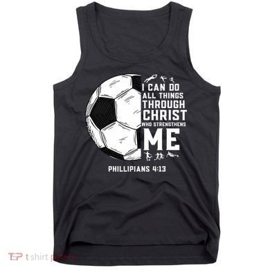 Christian Soccer Men Boys Religious Tank Top